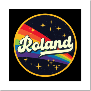 Roland // Rainbow In Space Vintage Style Posters and Art